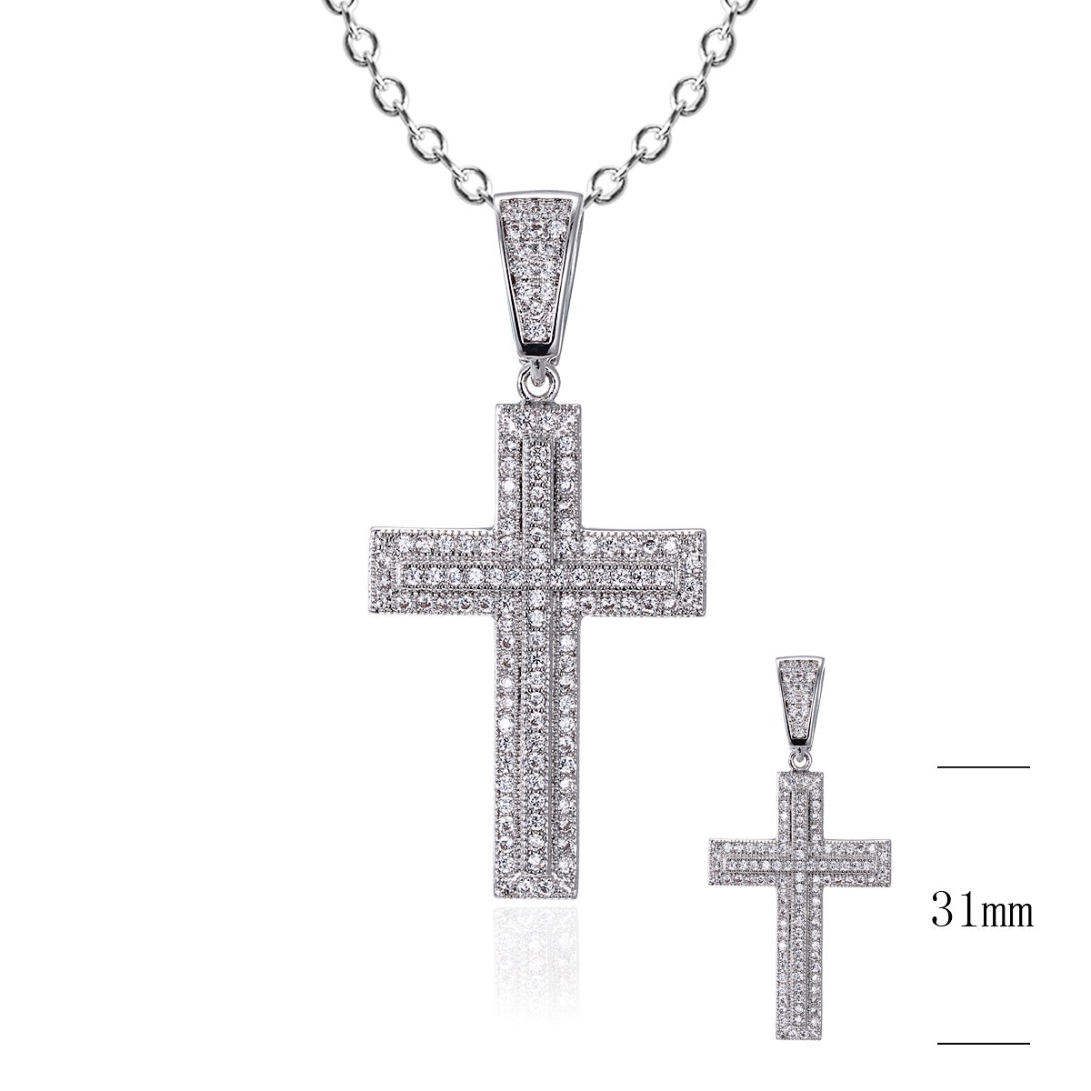 Double Layer Micropave Cross