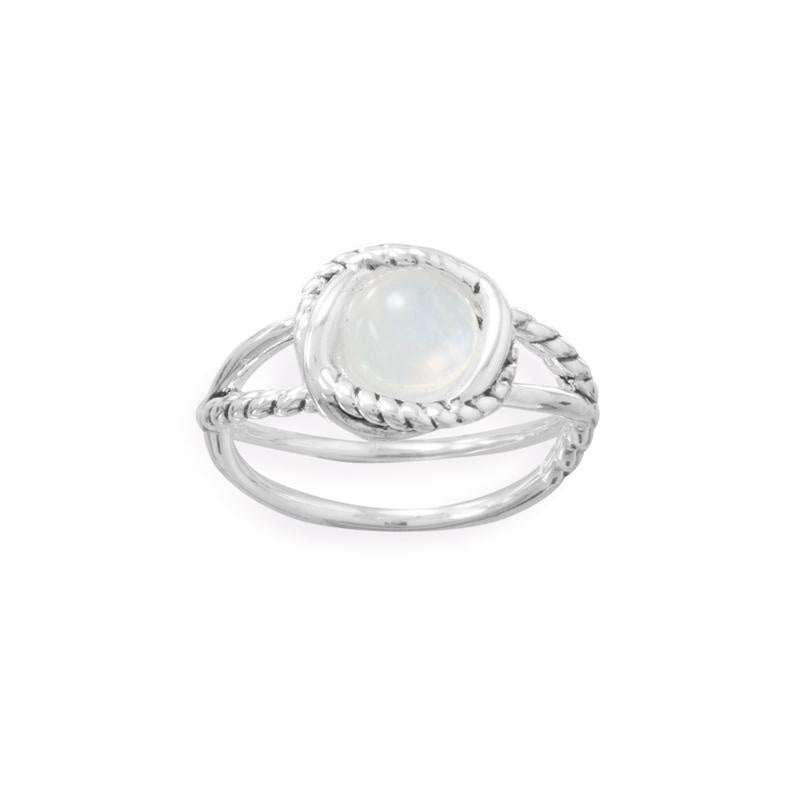 Vine moonstone ring