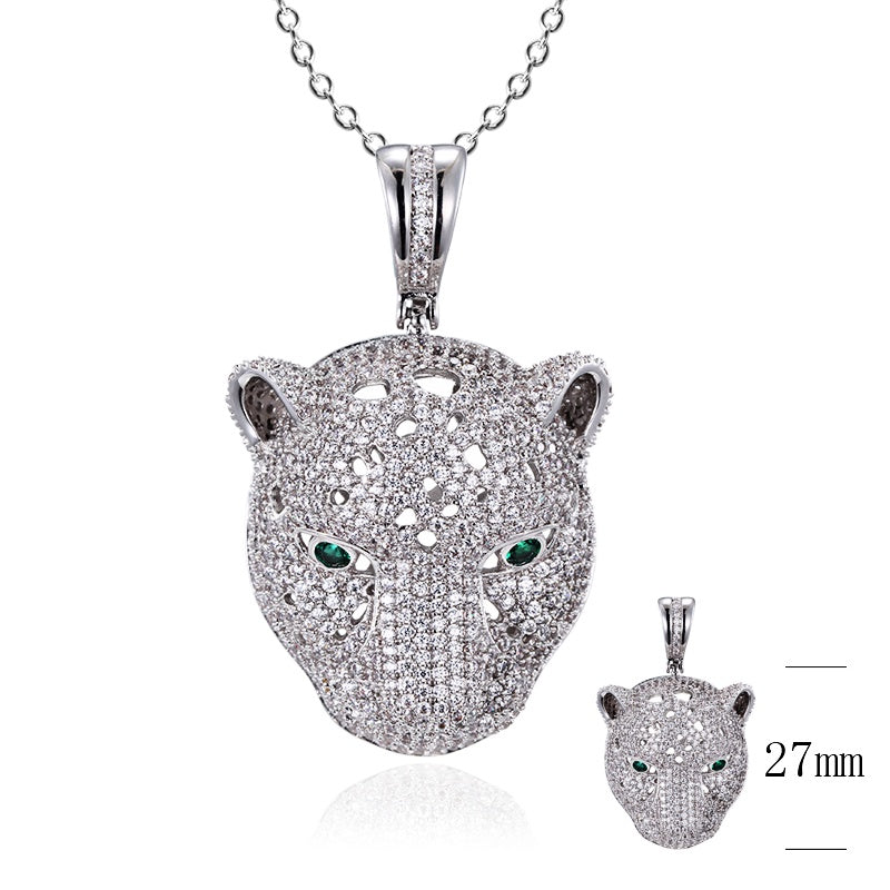 925 Cz Panther Pendant