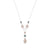 Aquamarine/rose quartz necklace