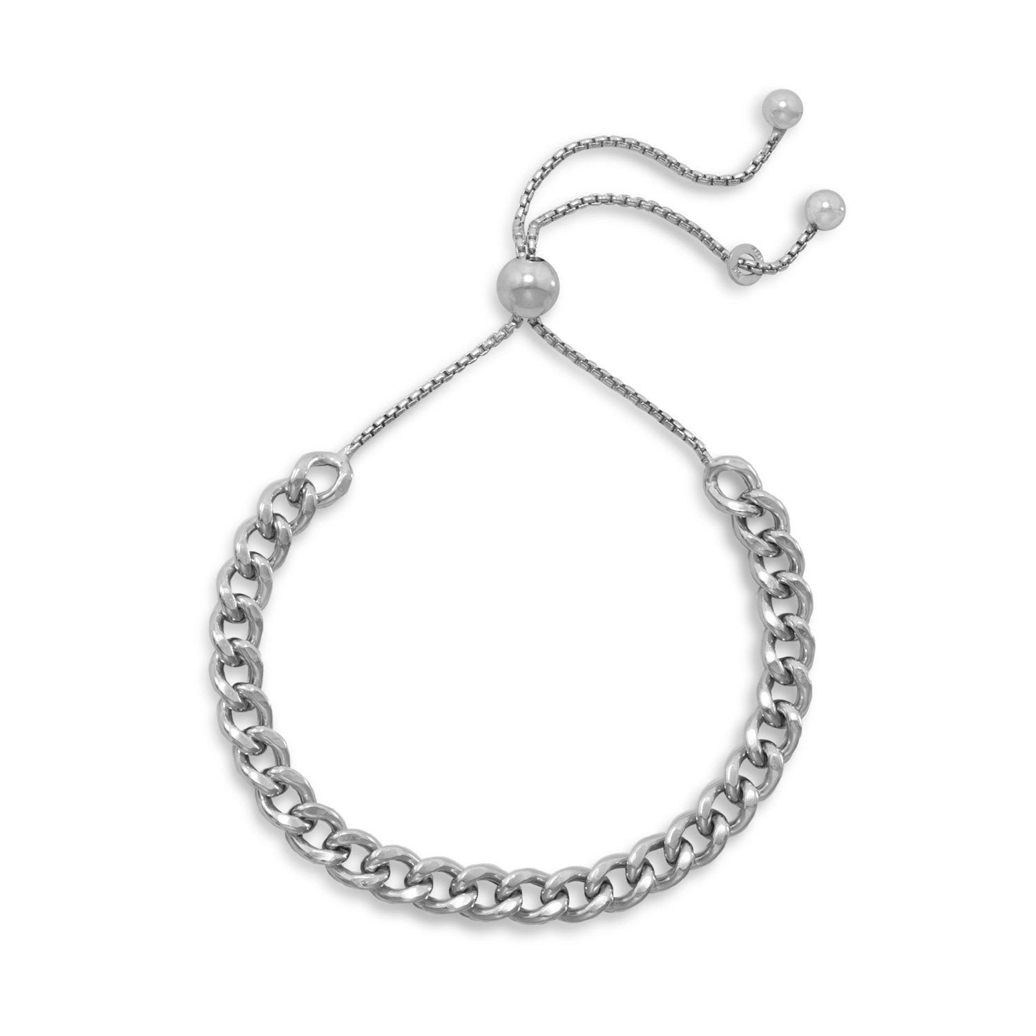 Curb Chain Bolo Bracelet