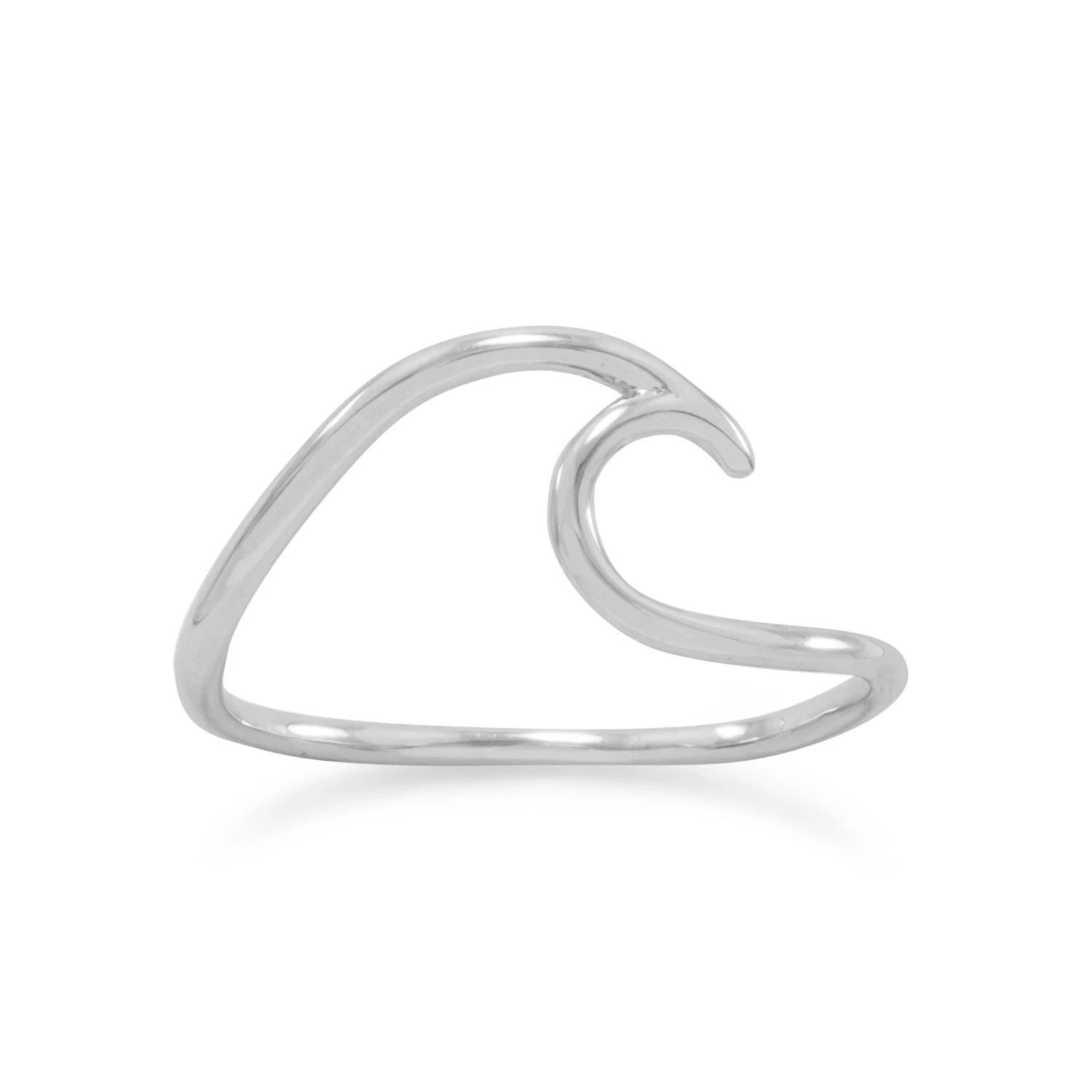 Thin Band Wave Ring