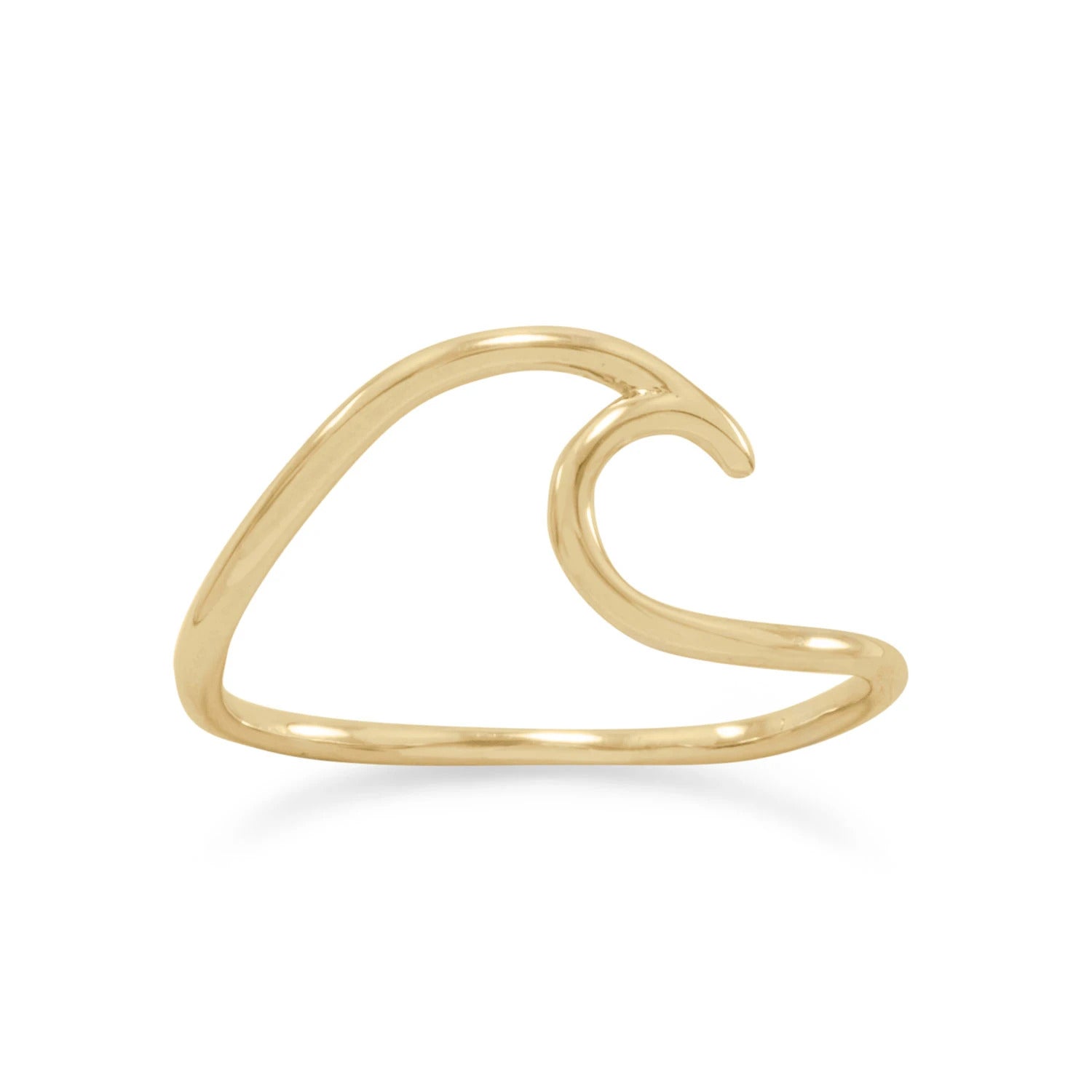 Thin Band Wave Ring