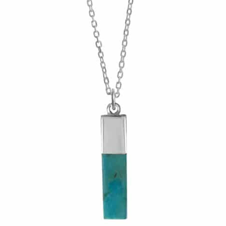 Boma Turquoise Drop Bar Necklace