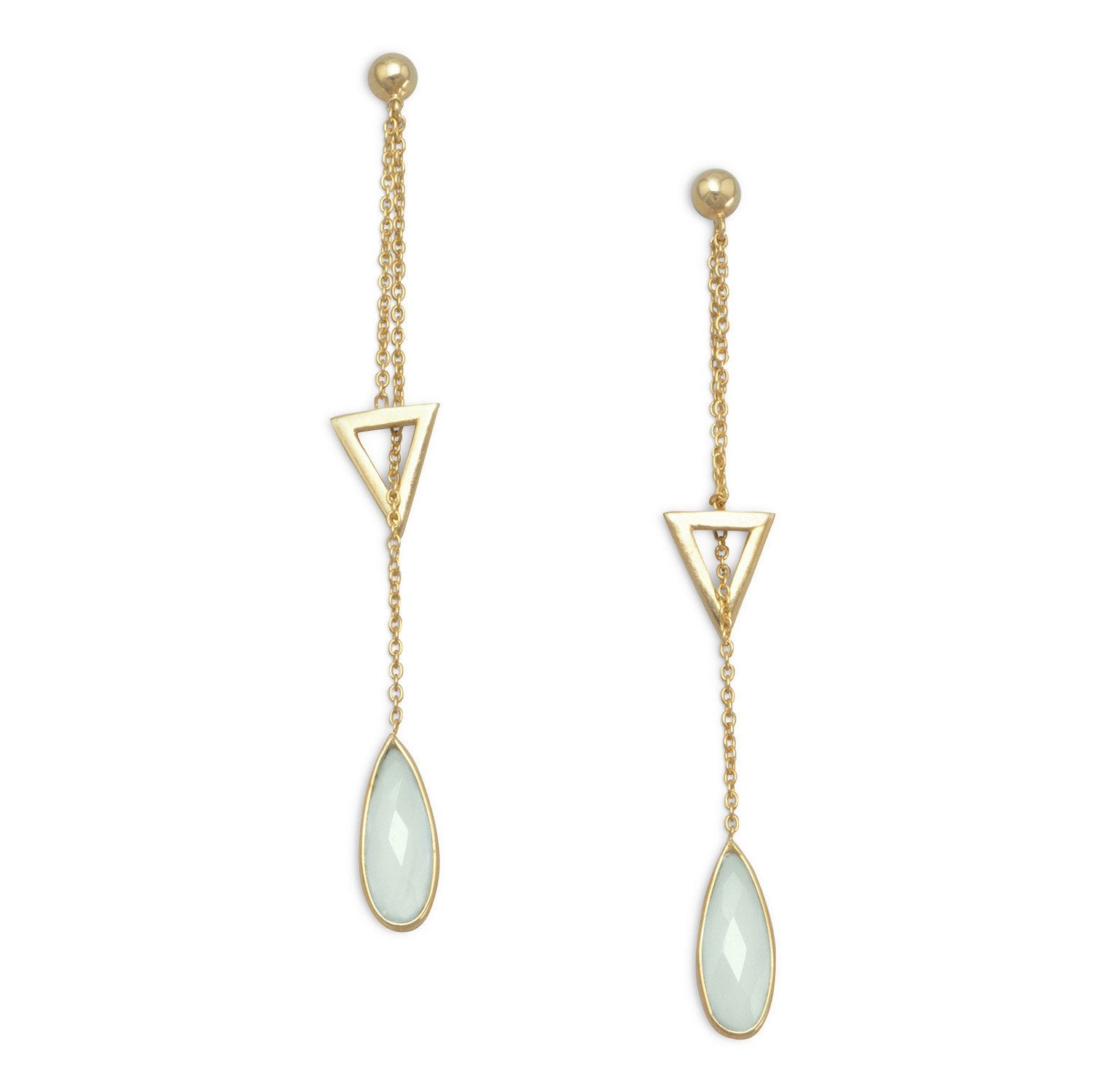 14gp/925 chalcedony earrings