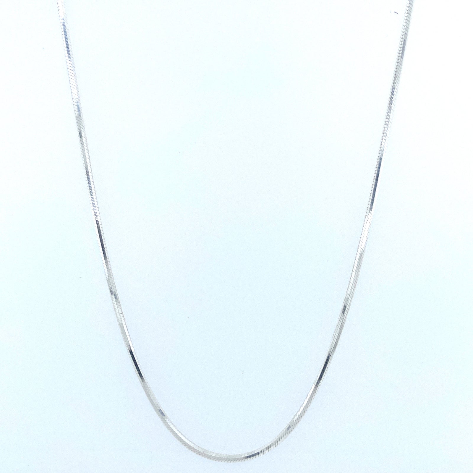 Real 925 Sterling Silver Box Chain Necklace - 16 To 24 Inch Length, Stamped Italy, Ladies