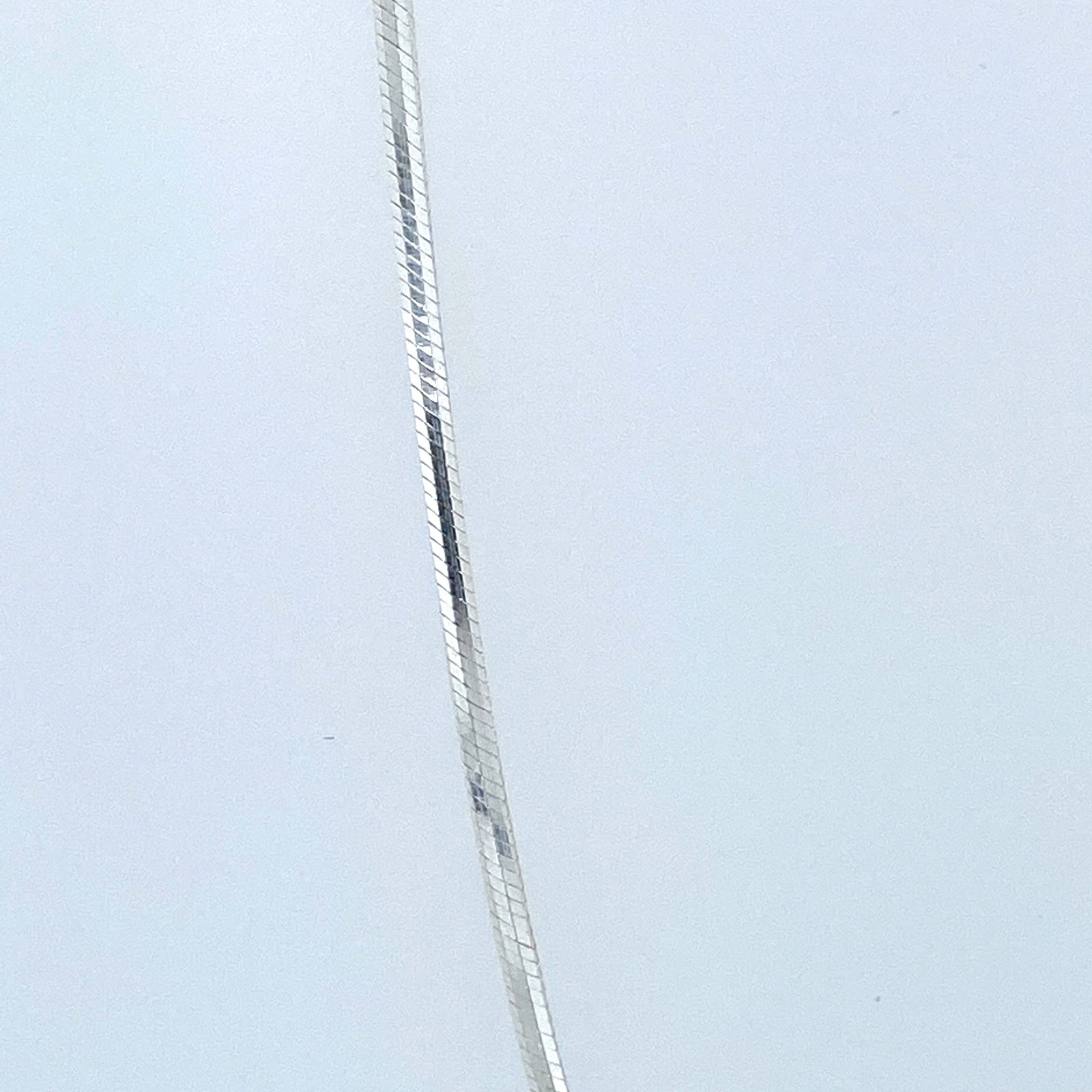 Sterling Silver W/Rhodium 8 Sided Snake