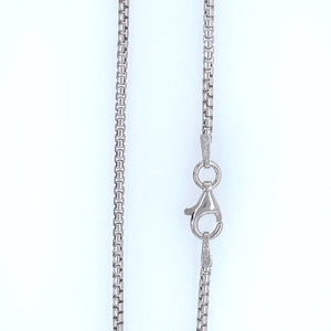 Sterling Silver Oxidized Round Box 035 Chain