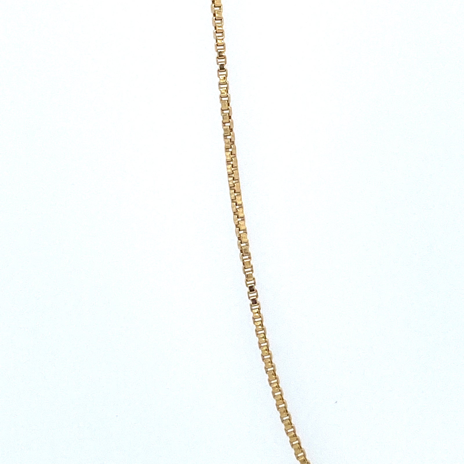 Sterling Silver Gold Plated Box Chain 015 Gauge