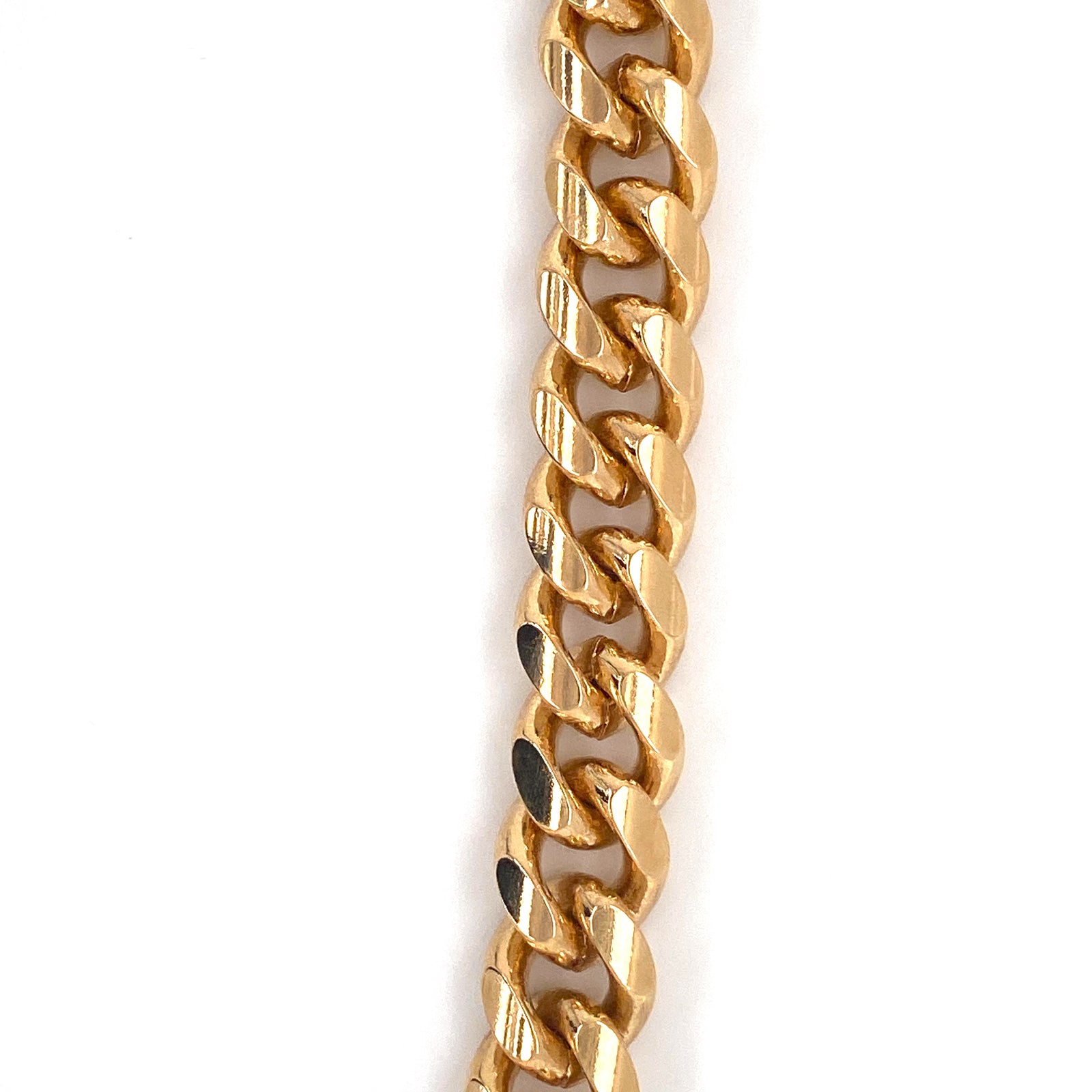 Brass/24K curb 34D Bracelet