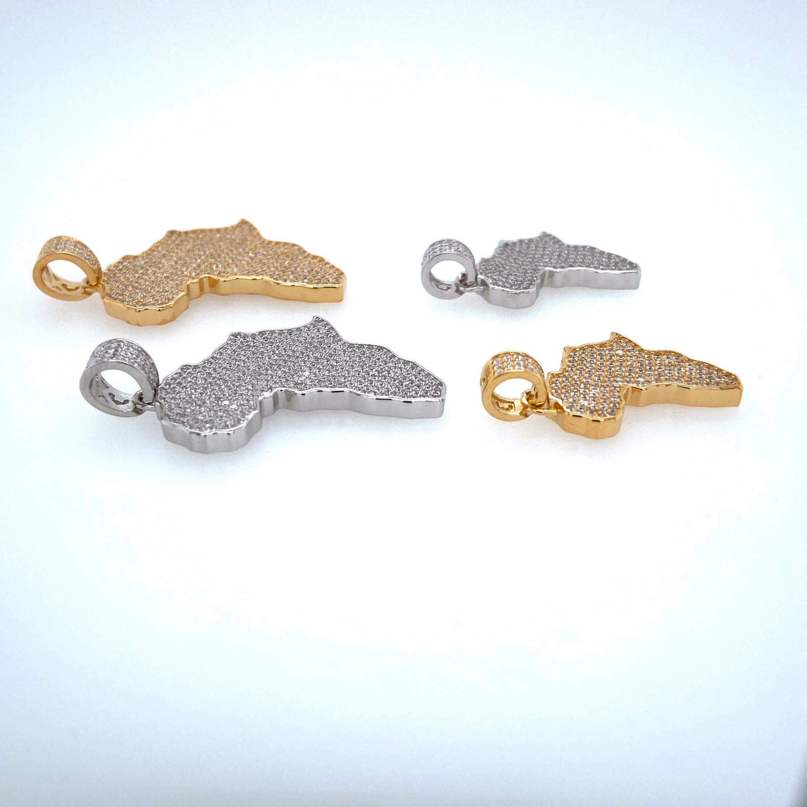 Africa W/Africa on Back Pendant