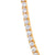 3mm Gold Plated Sterling Silver Cz Tennis Chain