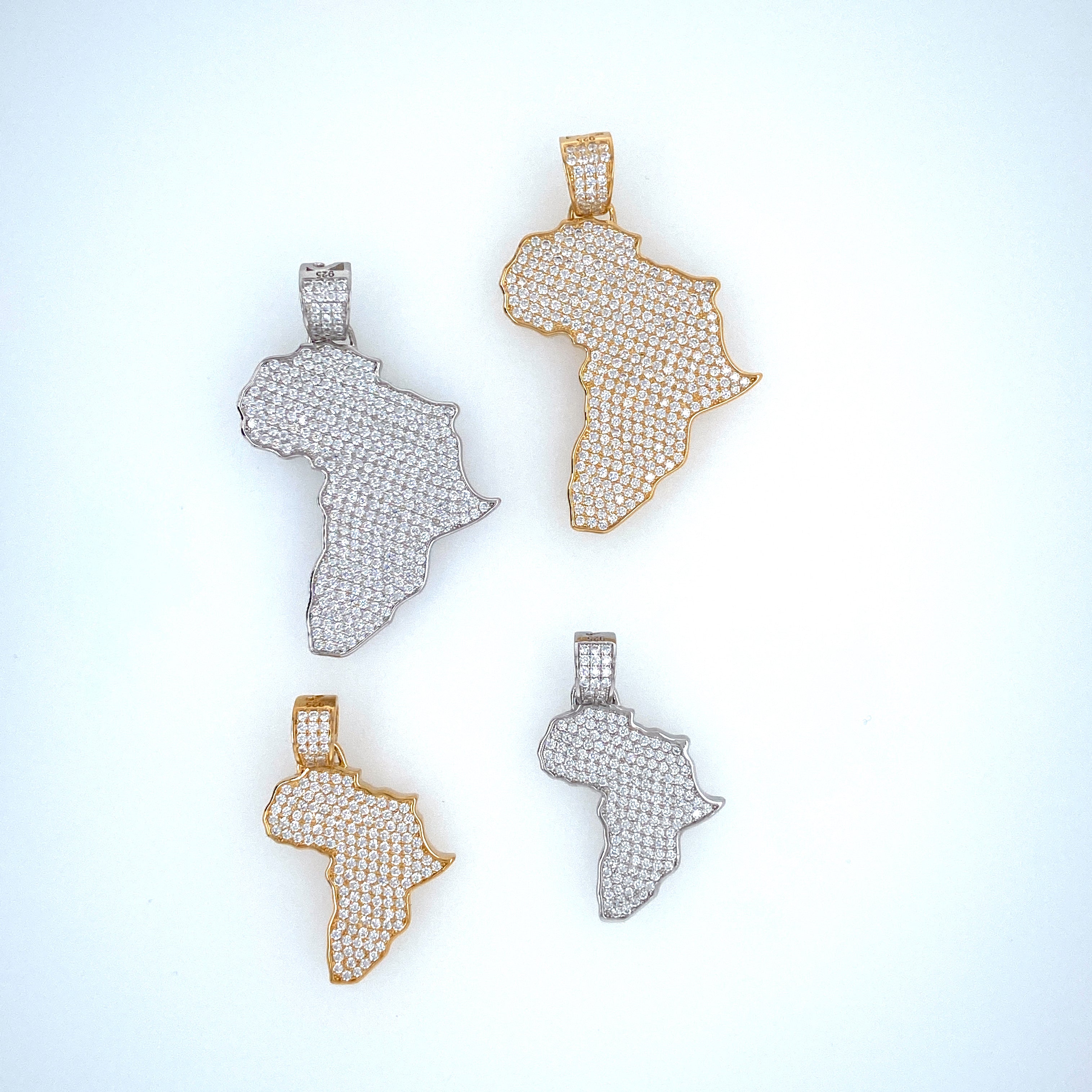 Africa W/Africa on Back Pendant