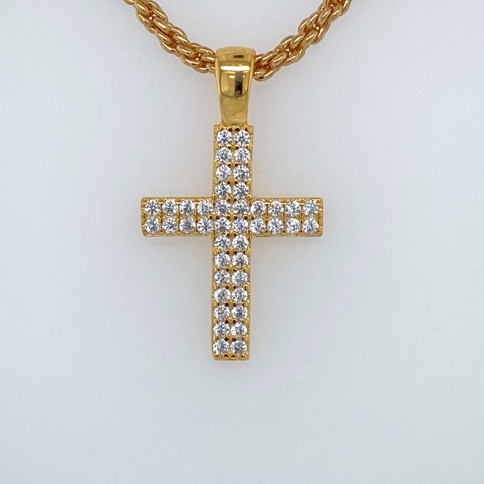 Small Flat Micropave Cross